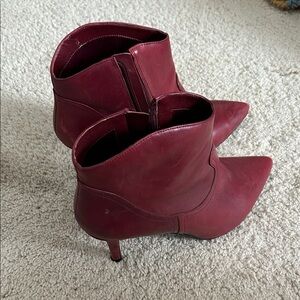 Nine West Burgundy Heeled Boots